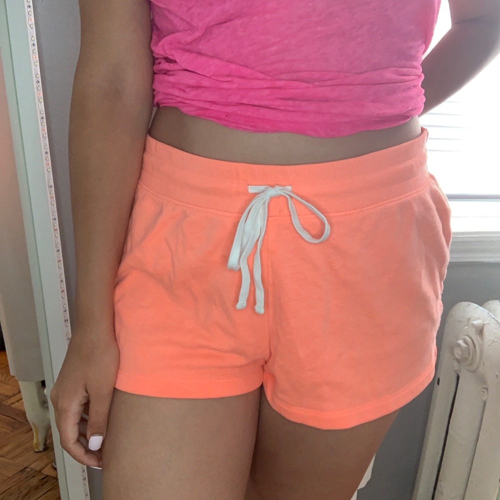 ORANGE LOUNGEWEAR SHORTS